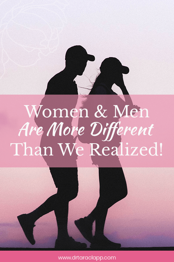 silhouette and of a man and woman - Blog women and men are more different than we realized article by Dr. Tara Clapp, ND